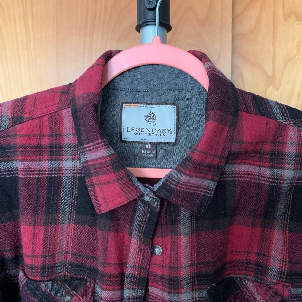 Legendary Whitetails flannel shirt. Ladies